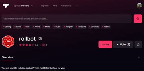 gambling bot discord|discord dice roll bot.
